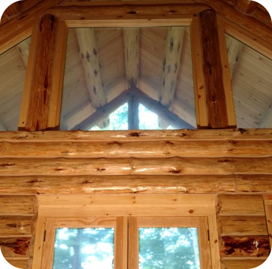 wood house beams in denver at summit